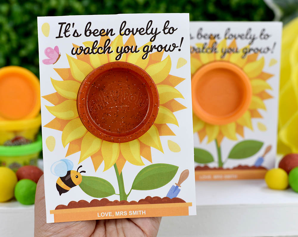 sunflower printable play doh holder sunflower printable play doh holder